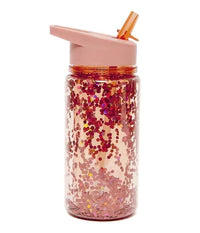 Drinking bottle glitter peach blossom
