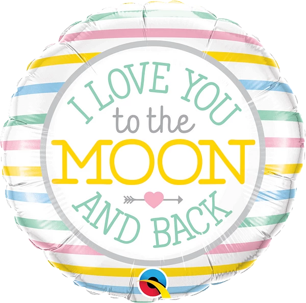 I Love You To The Moon Foil Balloon
