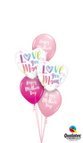 Love You Mom Foil Balloons