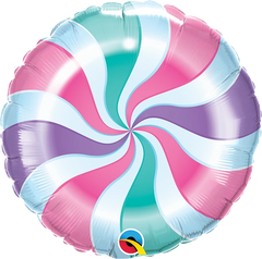Candy Pastel Swirl Foil Balloon