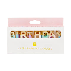 Talking Tables - Pastel 'Happy Birthday' Letter Candles