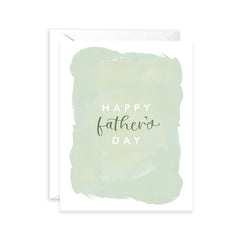 Father's Day Brushstrokes Card - Happy Father's Day Card