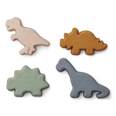 Gill sand moulds 4-pack - Dino mix