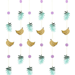 GOLD FOILED BANANA AND LEAF PARTY BACKDROP