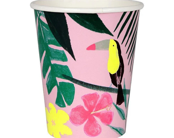 (174601) Pink tropical party cups