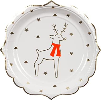 Reindeer Plates (x 8)