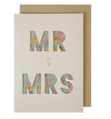Mr & Mrs Confetti Shaker Wedding Card