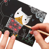 Mini Scratch & Scribble Art Kit Cutie Cats
