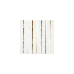 Gold Stripe Small Napkins (set of 16)