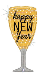New Year Champagne Glass