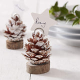 Ginger Ray Lot de 6 marque-places décoratifs de Noël en forme de pomme de pin 