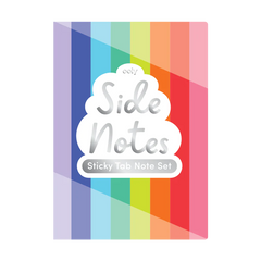 side notes sticky tab note pad - color write