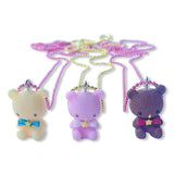 Pop Cutie Pastel Bear Kids Necklaces