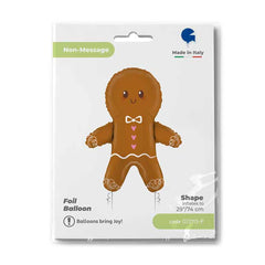 Foil balloon Cute Gingerbread Man 74cm
