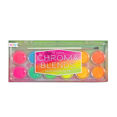 chroma blends watercolor paint set - neon - 12 set