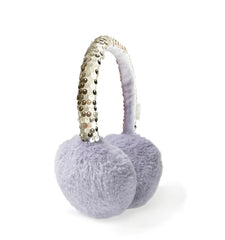 Shimmer Sequin Earmuffs Lilac