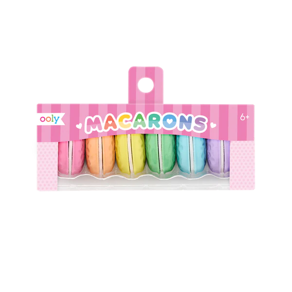 macarons scented erasers