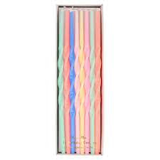 Mixed twisted long candles