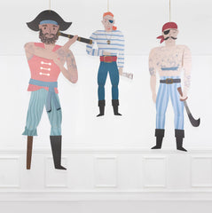 Giant Pirate Decorations (x 3)