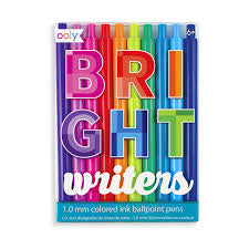 Bright writers colored ballpoint