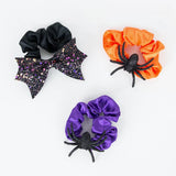Halloween hair accessories spider/ bat bow scrunchie