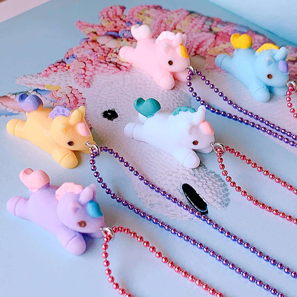 Pastel Unicorn Kids Necklaces - Pop Cutie