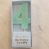 (158419) Mint number 4 candle