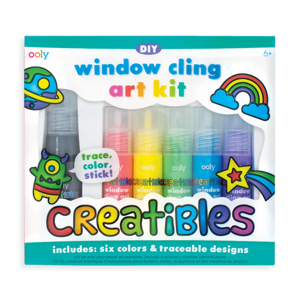 Creatibles DIY - window cling art kit for kids - OOLY