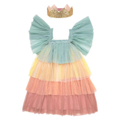 Rainbow Ruffle Princess Costume (3-4 years)