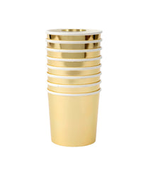 Gold Tumbler Cups (x 8)
