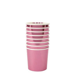 (182044) Metallic pink tumbler cups