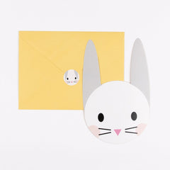Birthday invitation card Rabbit
