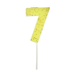 (158446) Number candle - 7 yellow