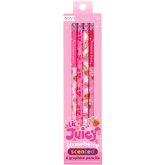 Lil Juicy Scented Graphite Pencils -Set of 6 – Strawberry