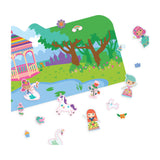 Play Again Reusable Stickers Scenes, Princess Garden