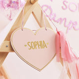 Customisable Pink Heart Kids Tent Sign