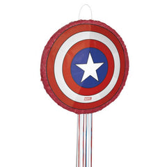 (66377) Marvel Pull Pinata - Captain America Shield