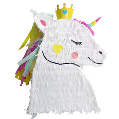 Unicorn head pinata with crown