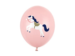 Balloons 30 cm Little horse Pastel Pale Pink