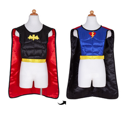 Reversible Superhero Bat Tunic with Cape and Mask 4-7 years