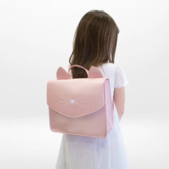 Child's bagpack - Leony cat in pink
