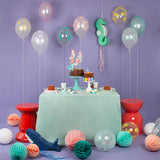 Balloons: 5 pastel mermaid balloons