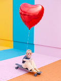 Foil balloon heart, red 73cmx 72cm