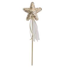 Sequin Star Wand- Gold
