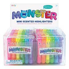 Mini Monster Scented Markers – Display of 24