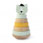 (36-152) Wooden stacking toy - Mr. Polar Bear