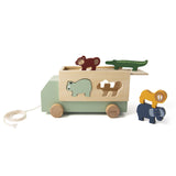 (36-182) Wooden animal truck