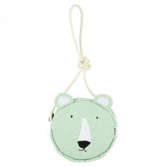 (74-202) Round purse Trixie - Mr. Polar Bear